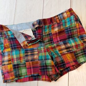 LOFT Madras shorts in excellent condition